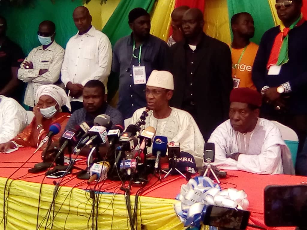 Point de presse du M5-RFP pour faire part de sa position par rapport au résultat final des journées de concertation des 10, 11 et 12 septembre.