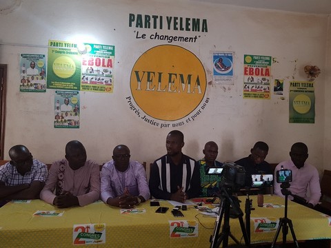 Charte et feuille de route de la Transition : le parti Yelema demande au M5-RFP d’accompagner le CNSP