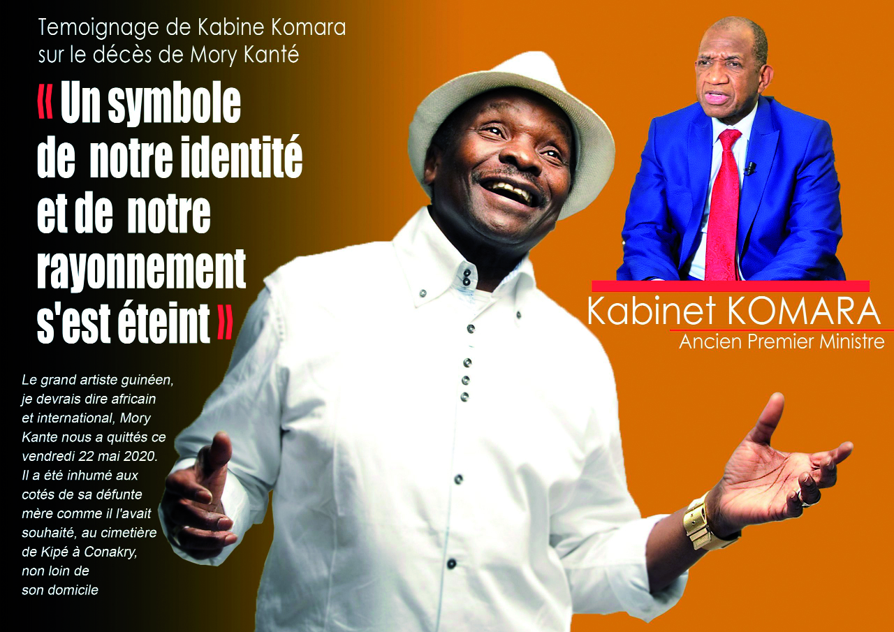 Le vibrant hommage de l’ancien PM Kabiné Komara à feu Mory Kanté : « UN SYMBOLE DE NOTRE IDENTITÉ ET DE NOTRE RAYONNEMENT S’EST ÉTEINT.»