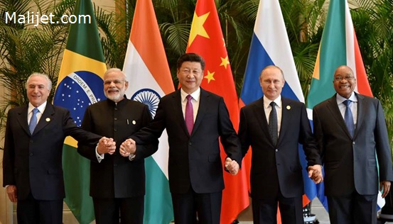 Part des BRICS et du G7 dans le PIB mondial