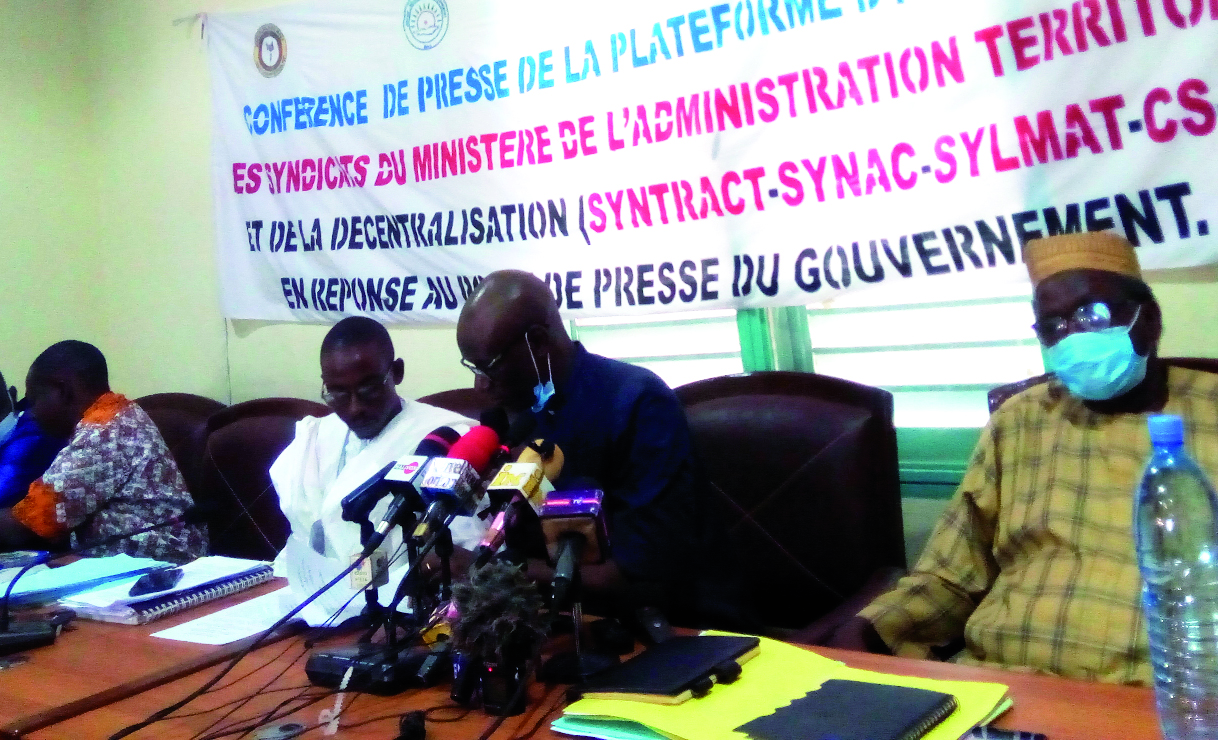 Front social : « La grève illimitée des administrateurs civils continuera malgré la sortie des ministres »