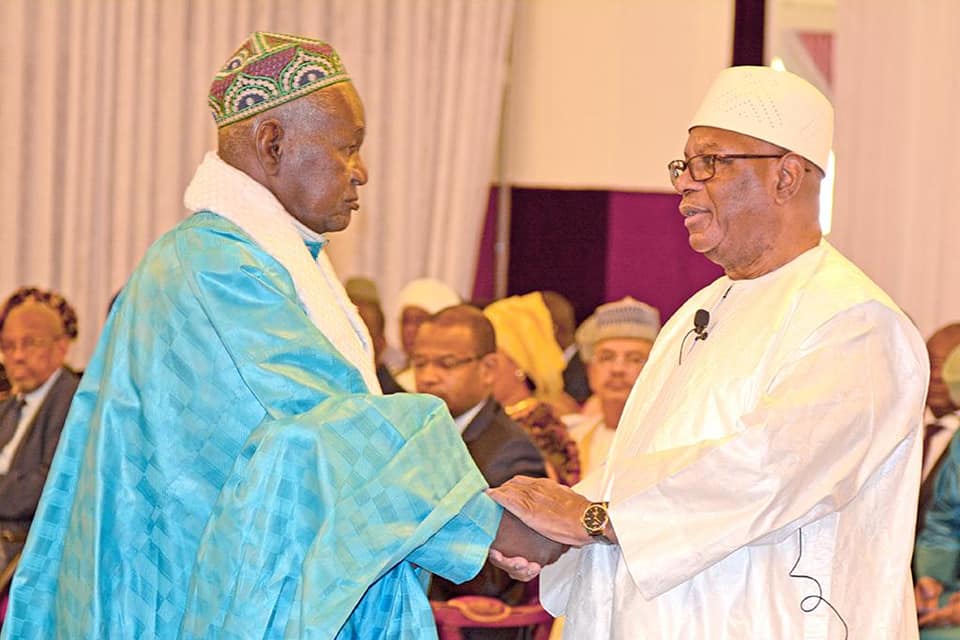 Koulouba | Présentation de voeux de Nouvel an 2020 : Le Président IBK a reçu ce 6 janvier les voeux des familles fondatrices de Bamako et de la Société civile