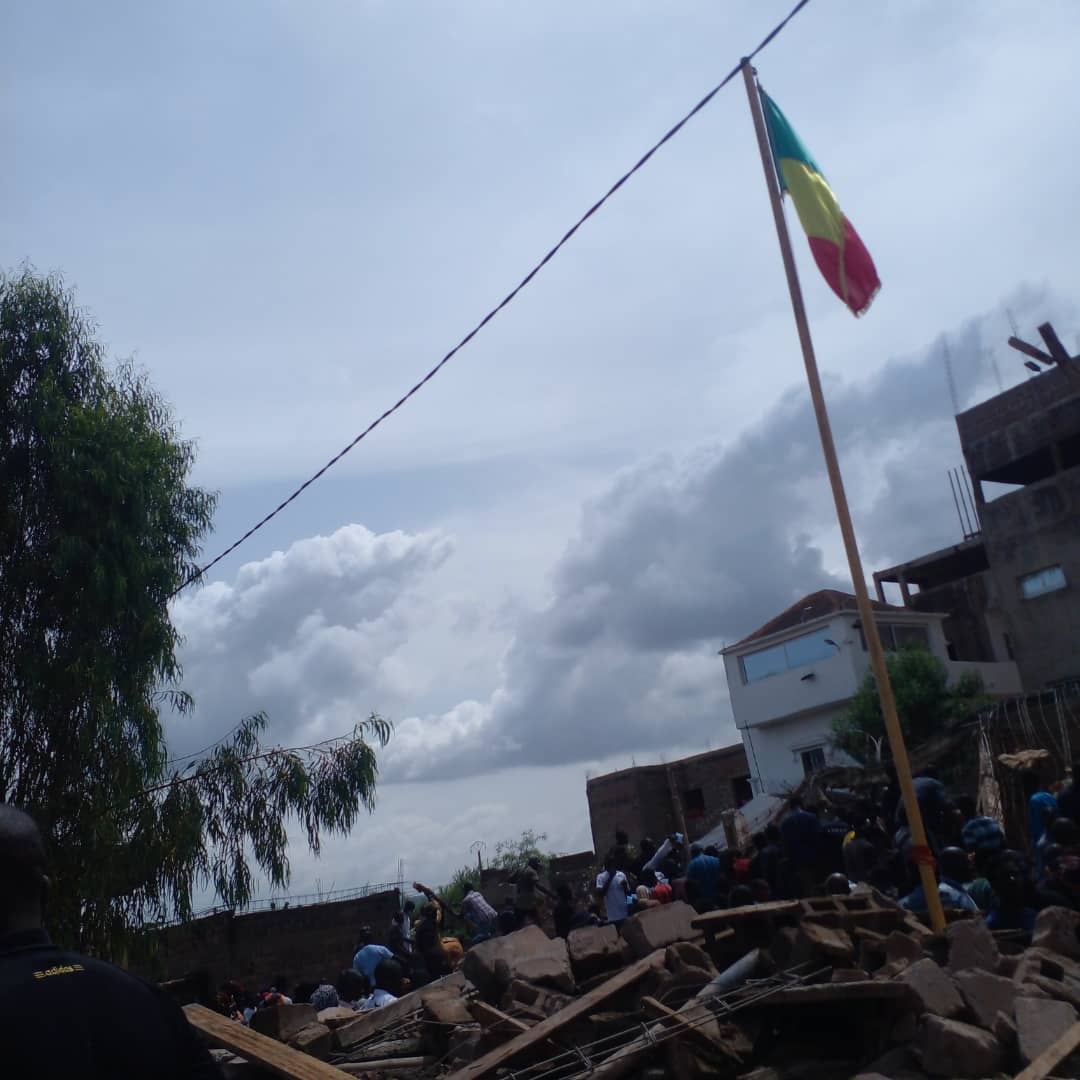 Bamako : Effondrement dans la cour de la mairie de Moribabougou !