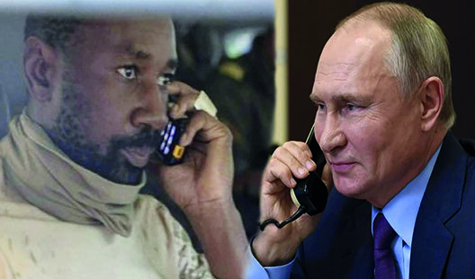 Poutine s'entretient avec le Président malien au téléphone