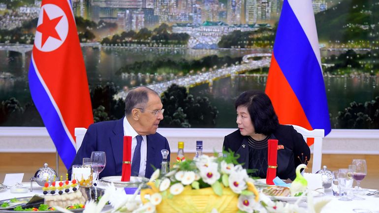 Visite du ministre russe des Affaires étrangères Sergueï Lavrov en Corée du Nord 