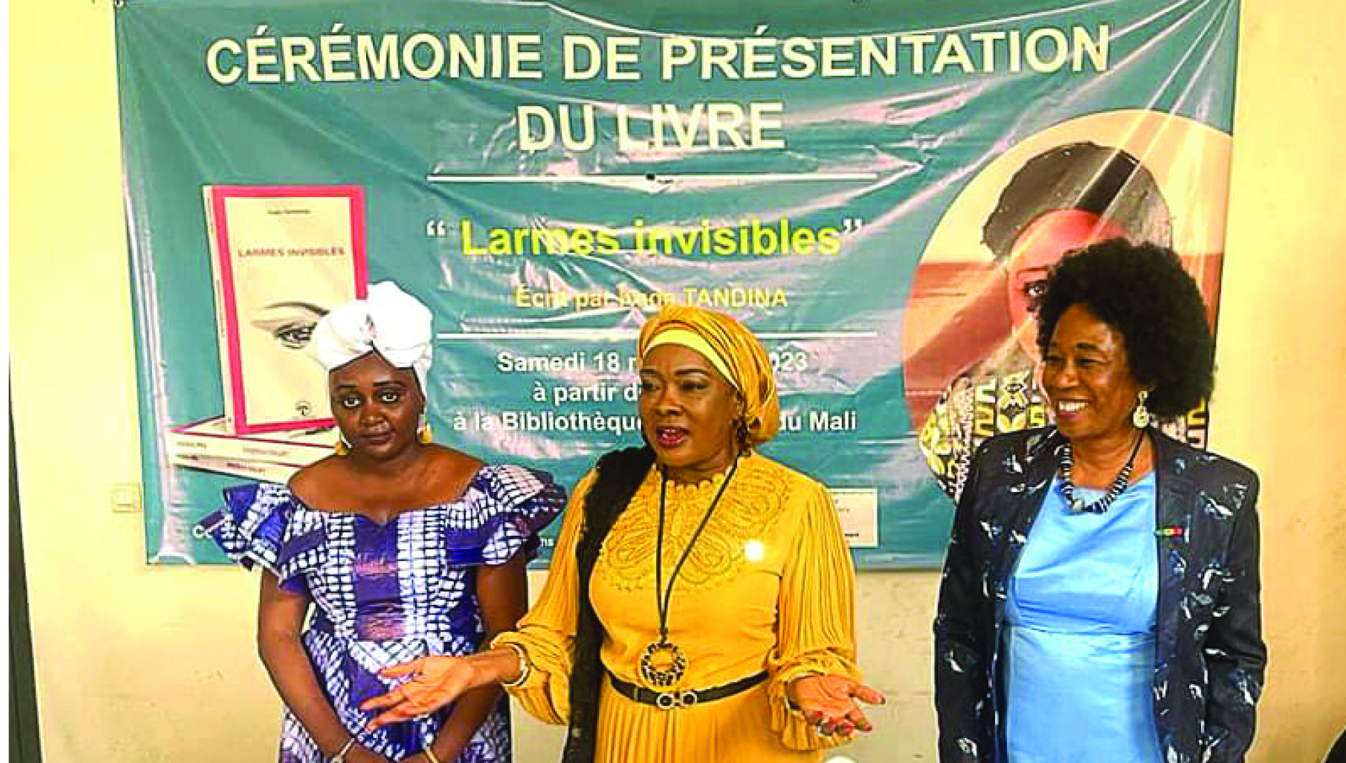 Littérature :  Le livre, "Larmes invisibles " de Kada Tandina lancé