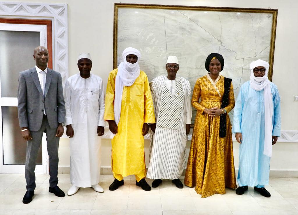 Les ministres de la communication de la Guinée Conakry, du Niger et de la Guinée Bissau à la primature