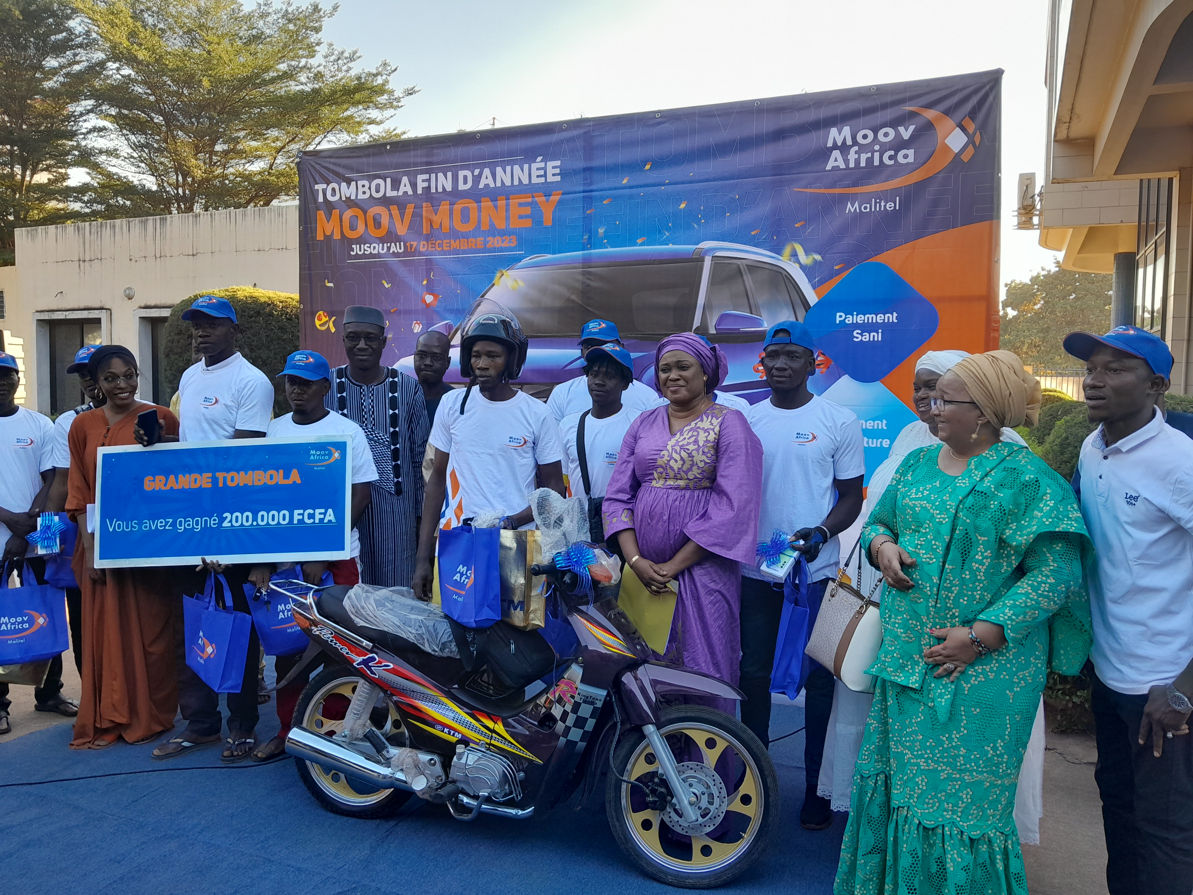 La Tombola de fin d'année de Moov Money fait encore des heureux gagnants !