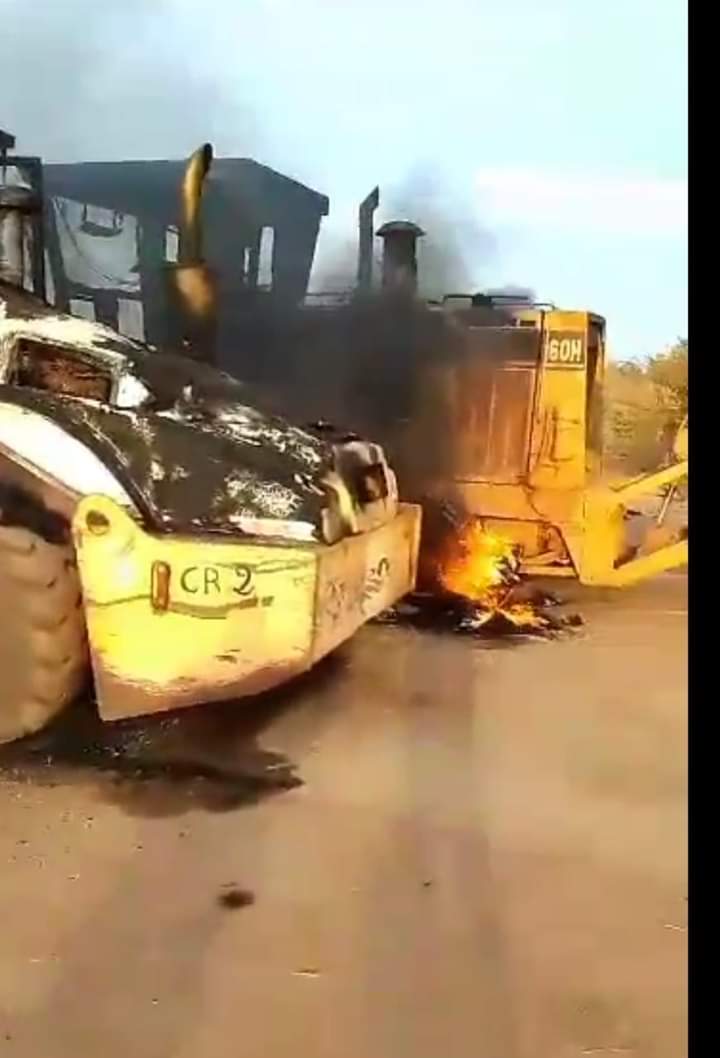 Ségou : des équipements brûlés pas des bandits armés. 