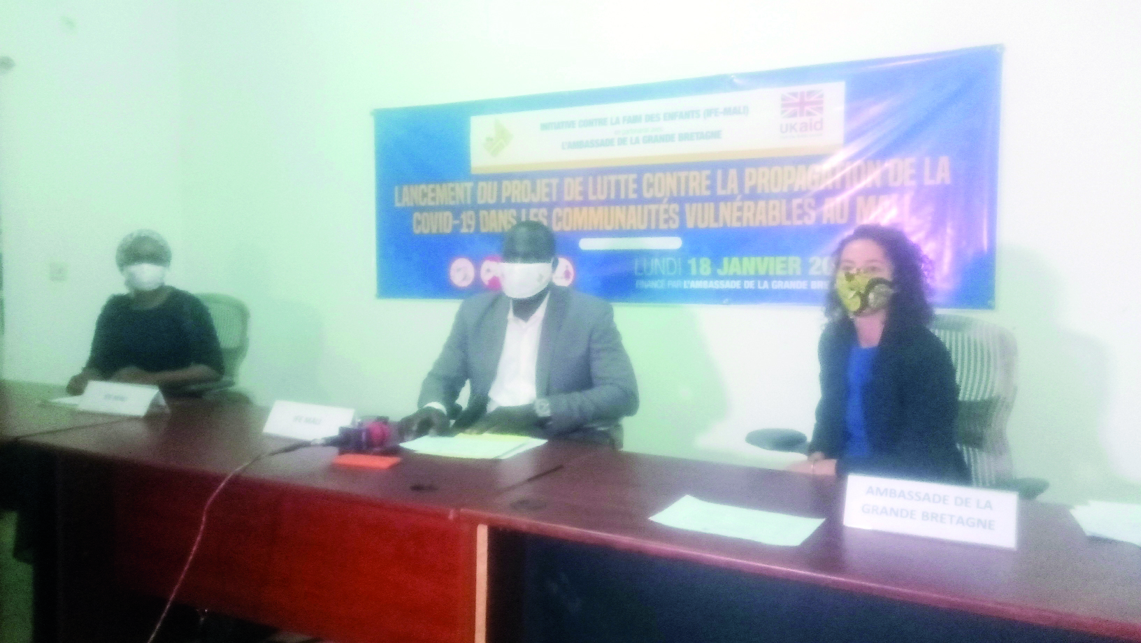 Lutte contre la pandémie de  Covid-19 au Mali : L’Ambassade de la Grande Bretagne  appuie l’IFE-Mali à hauteur de 14 920 000 FCFA