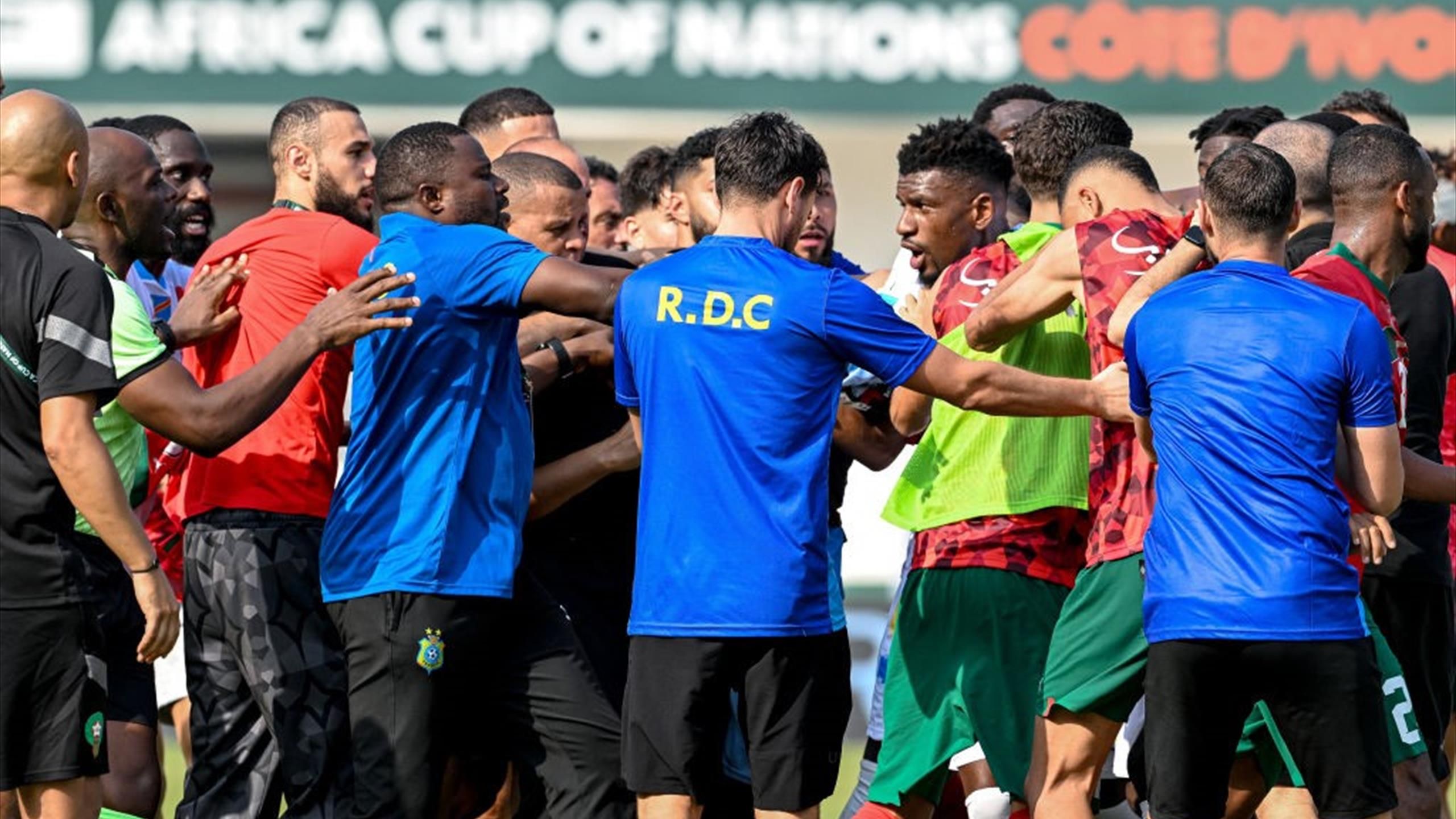 Coupe d’Afrique des nations : Bagarre après le match entre le Maroc et la RDC. Que s’est-il passé ?