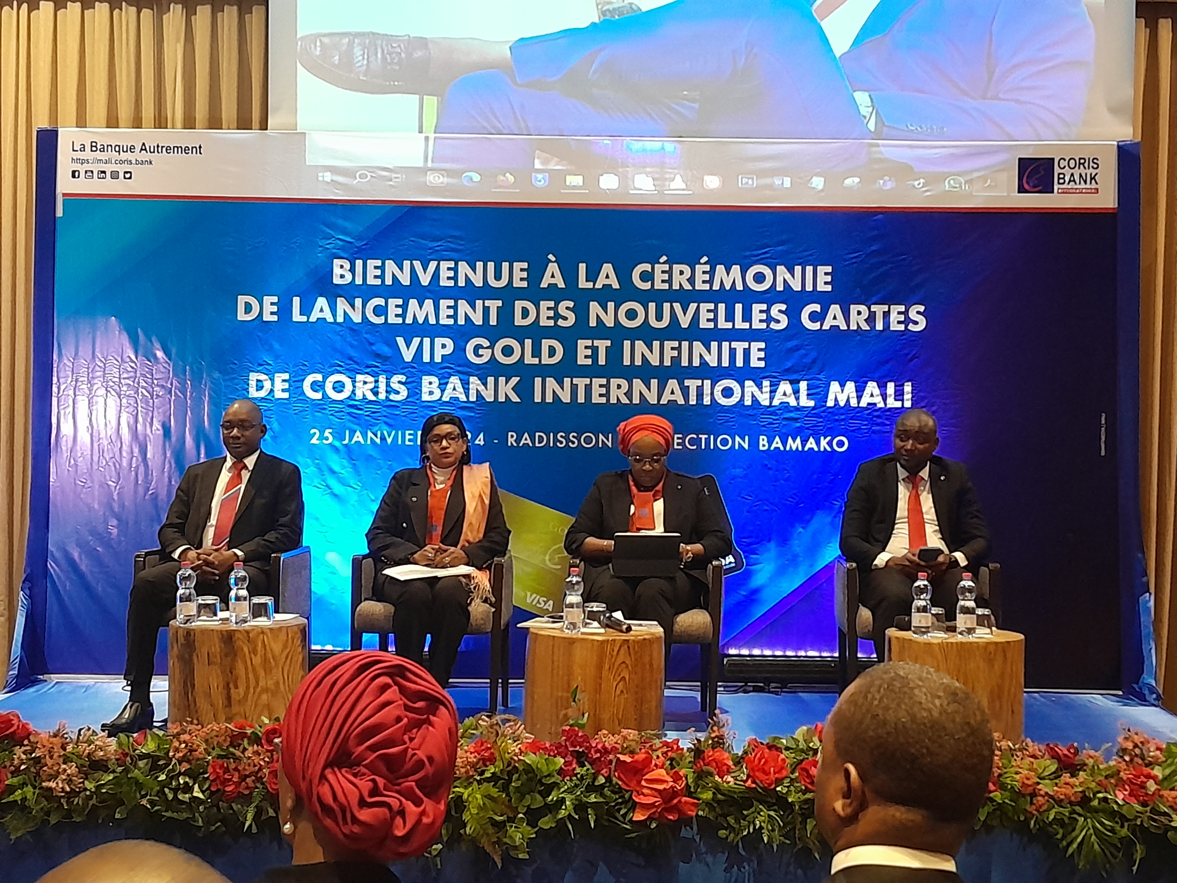 Coris Bank International Mali ajoute deux nouvelles cartes VISA VIP à ses offres : La carte très prestigieuse « INFINITE » et la carte VIP « GOLD »