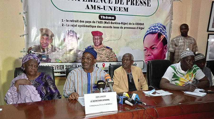 L’AMS-UNEEM approuve le retrait du Mali de la CEDEAO : «La CEDEAO est devenue un instrument politique au service d'un groupe de dirigeants manipulés par les forces du mal »