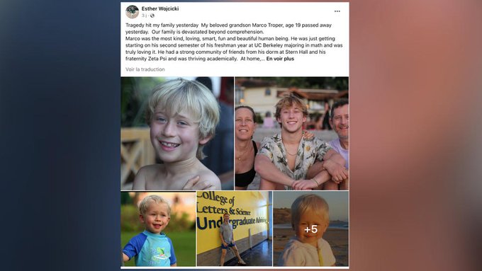 Le fils de l’ancienne PDG de YouTube retrouvé mystérieusement mort dans sa chambre universitaire, une enquête ouverte