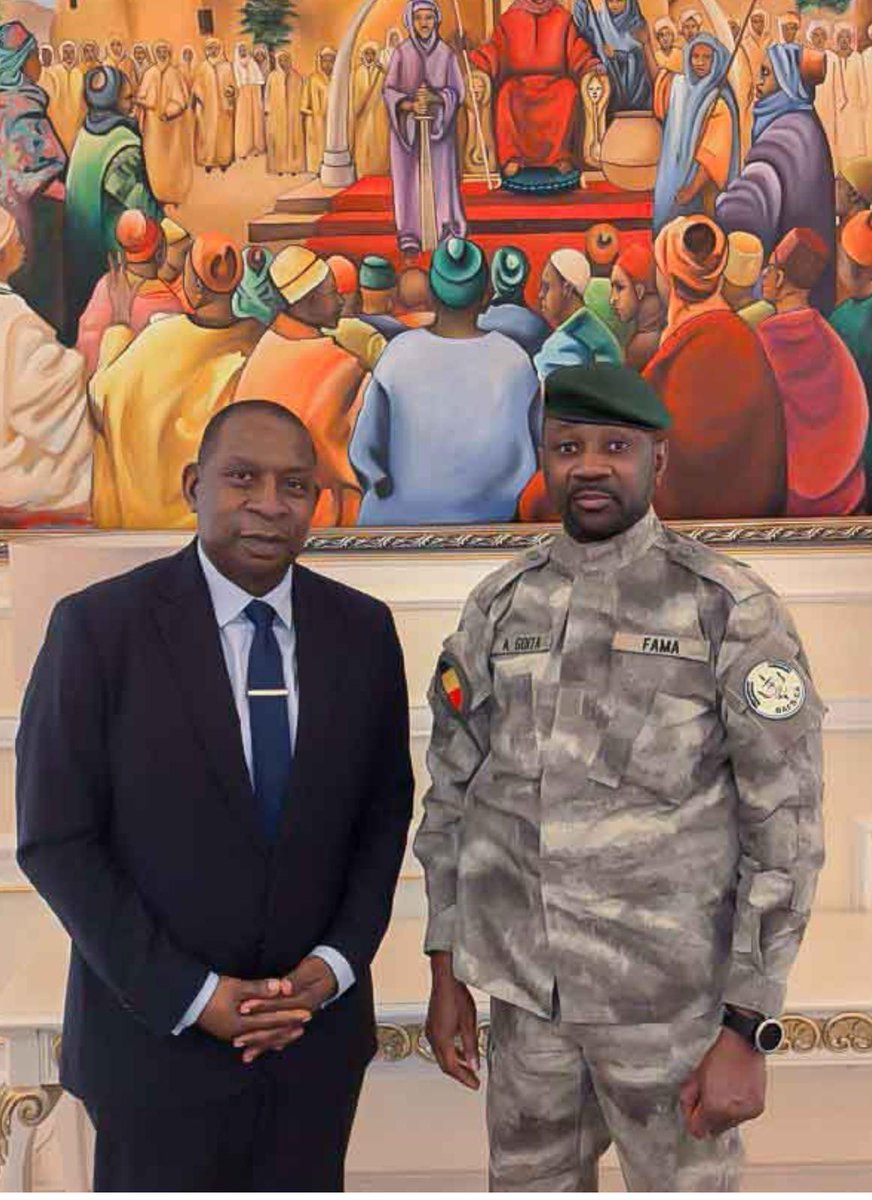 Koulouba :  Le Président de la Transition du Mali reçoit le fondateur du Groupe Africa24 