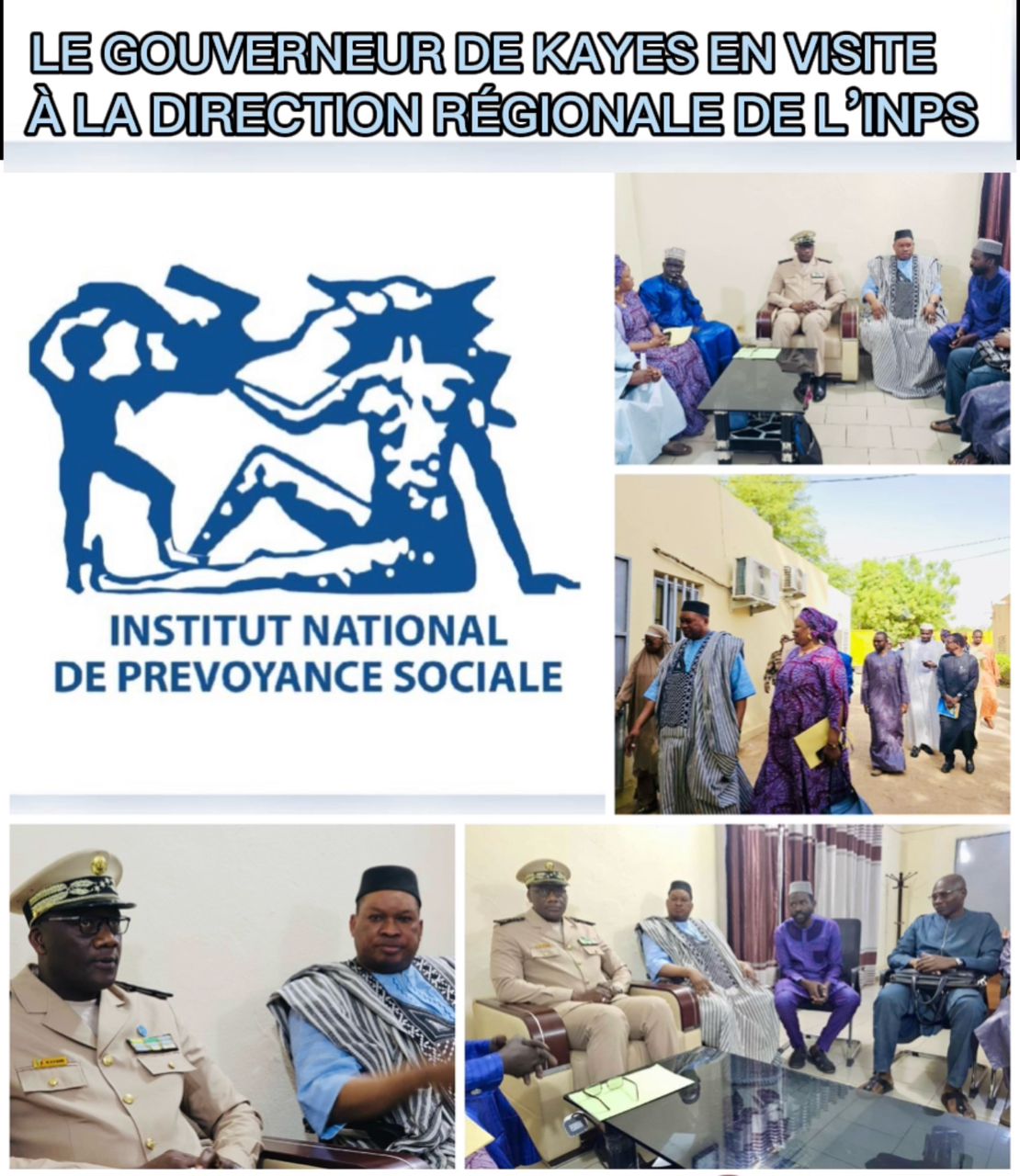 La direction régionale de l'INPS reçoit la visite du Gouverneur de Kayes 