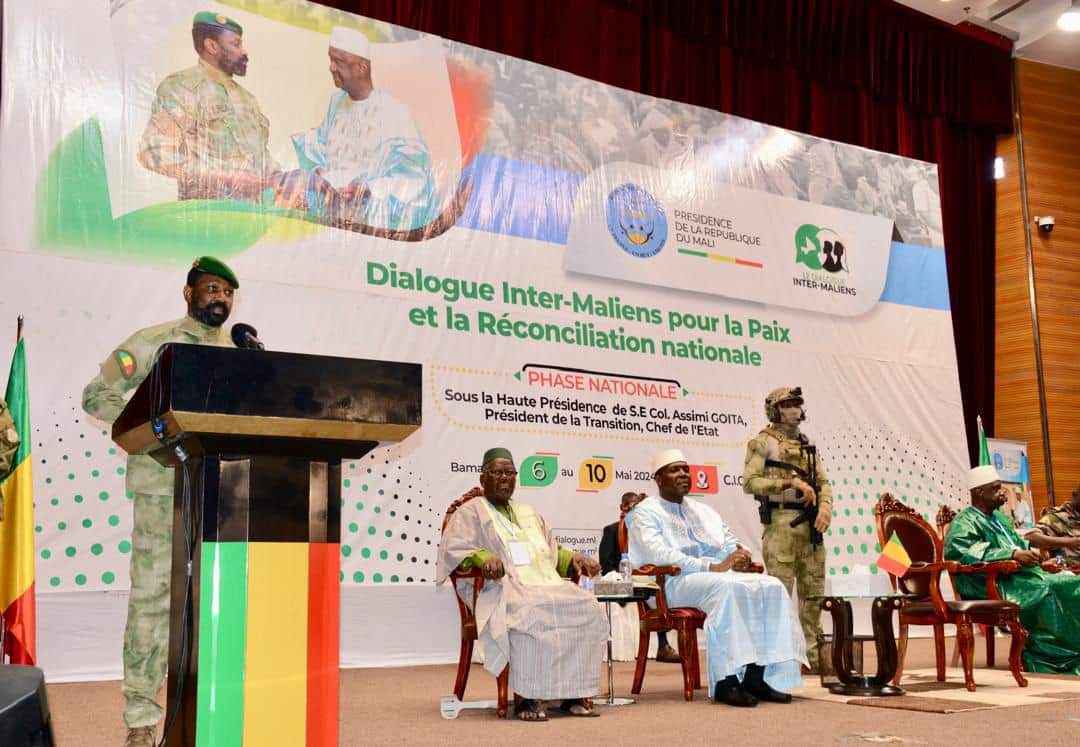 Discours de Son Excellence, le colonel Assimi, président de la transition, chef de l’état, à l’occasion de la cérémonie d’ouverture de la phase nationale du dialogue inter-maliens pour la paix et la réconciliation nationale.