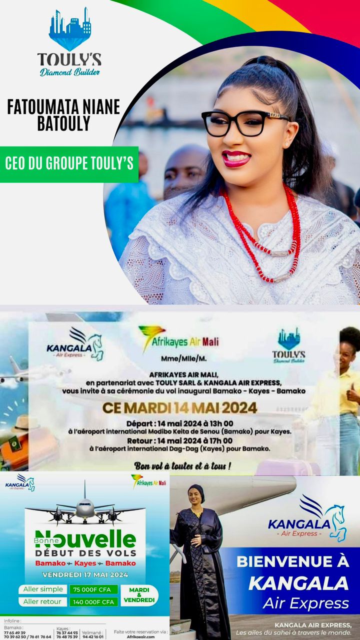 Afrikayes Air Mali et Touly’S lancent Kangala Air Express ce mardi 14 mai 2024.