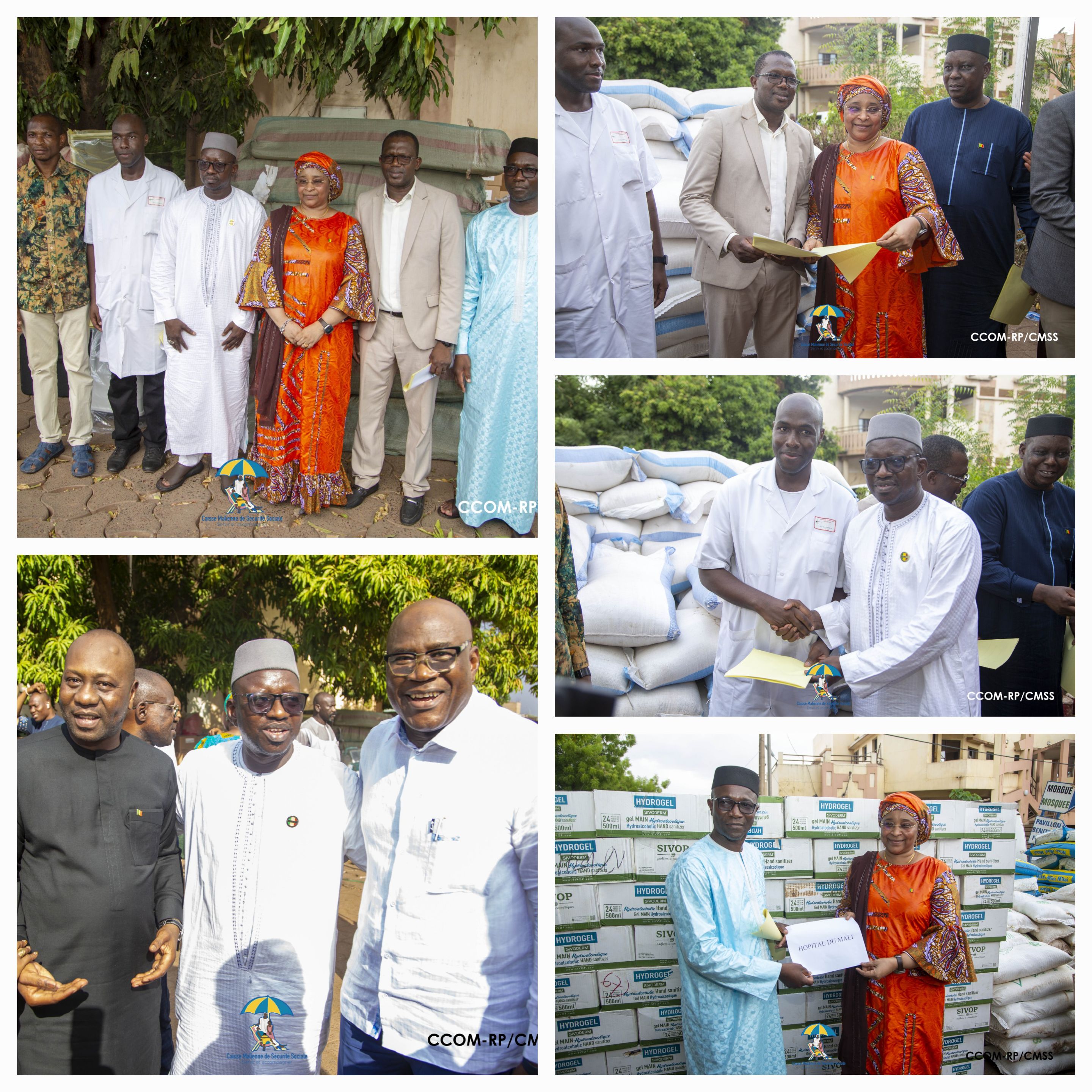A la faveur à  ses visites il y a deux semaines dans les CHU Gabriel TOURE, Point G et à l'Hôpital du Mali , le  ministre Colonel Assa Badiallo TOURE, effectue une  donation d’équipements et vivres d’une valeur de 800 millions de Fcfa.