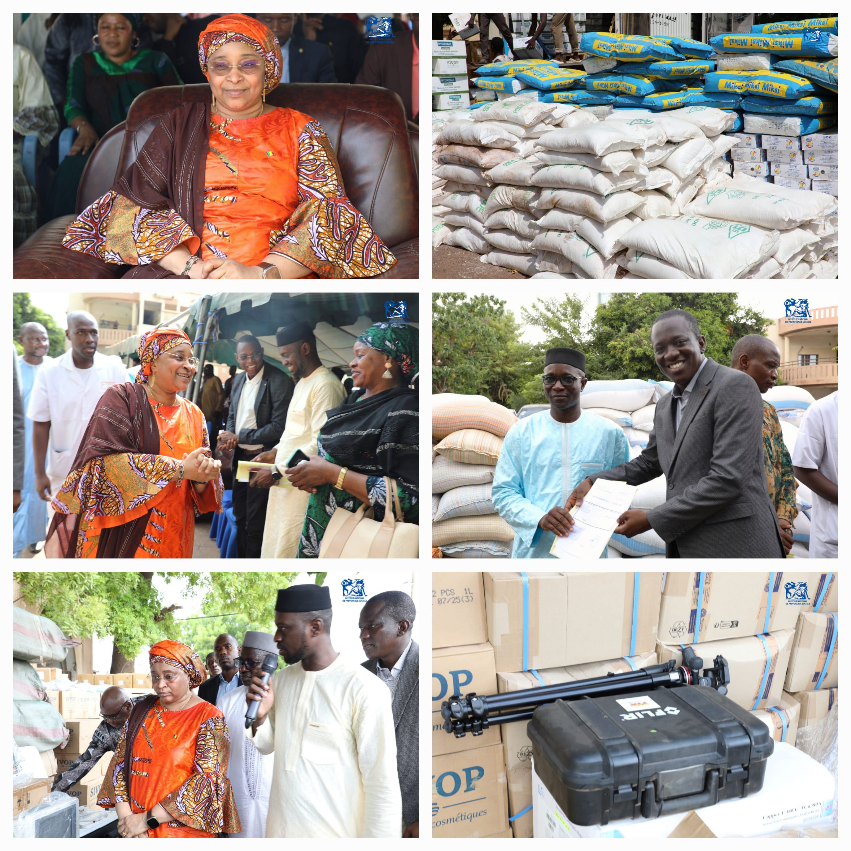 Remise d'équipements et d'intrants aux CHU Gabriel TOURE, Point-G, Kati et Hôpital Mali : la réponse du Colonel Assa Badiallo TOURE aux besoins urgents exprimés par les agents de santé