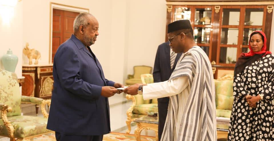 Djibouti: Le nouvel ambassadeur du Mali présente ses lettres de créance au président  Ismail Omar GUELLEH