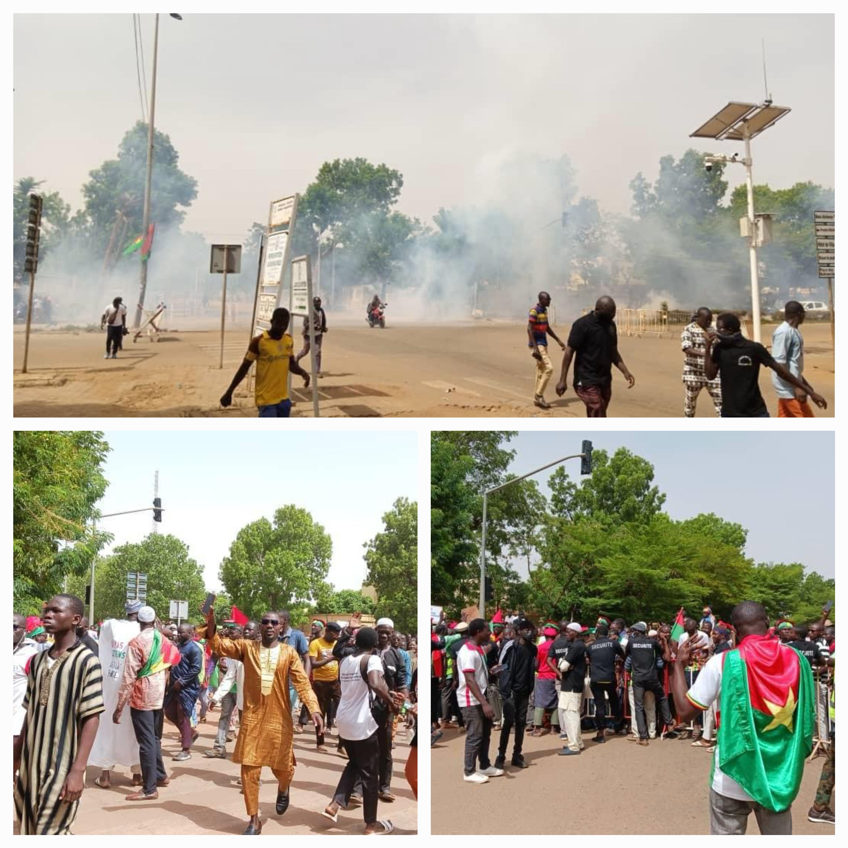 Burkina Faso : des manifestants dispersés devant l'Ambassade de France à Ouagadougou 