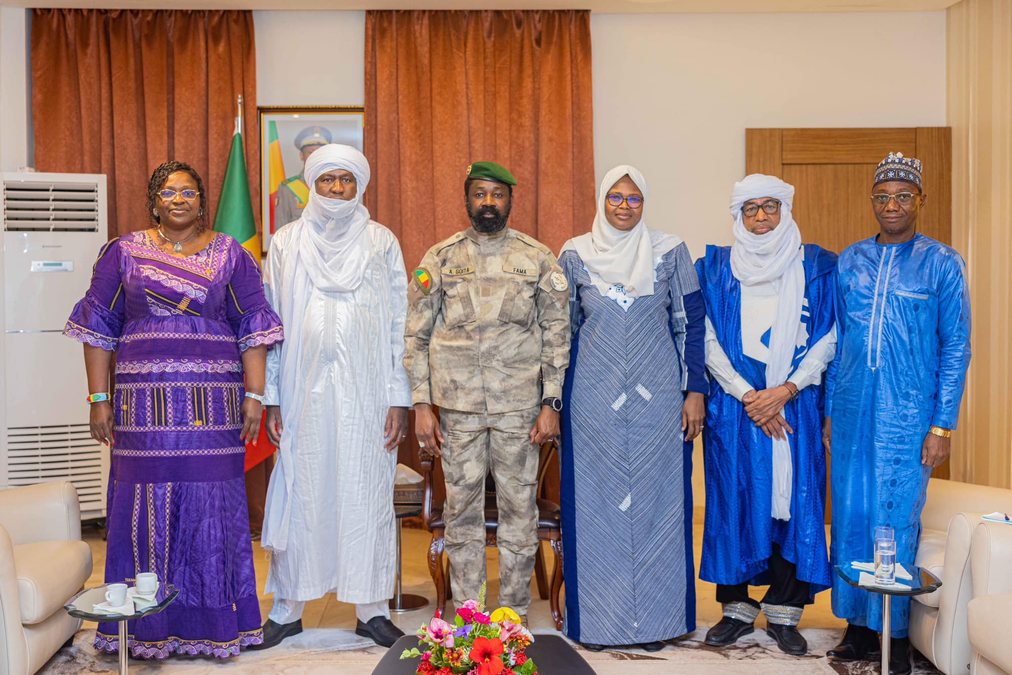 Audience : le Président de la Transition reçoit les ministres en charge de l’économie numérique de l’AES 