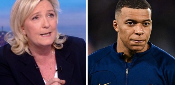 Législatives: Marine Le Pen fustige les "leçons de morale" de Mbappé