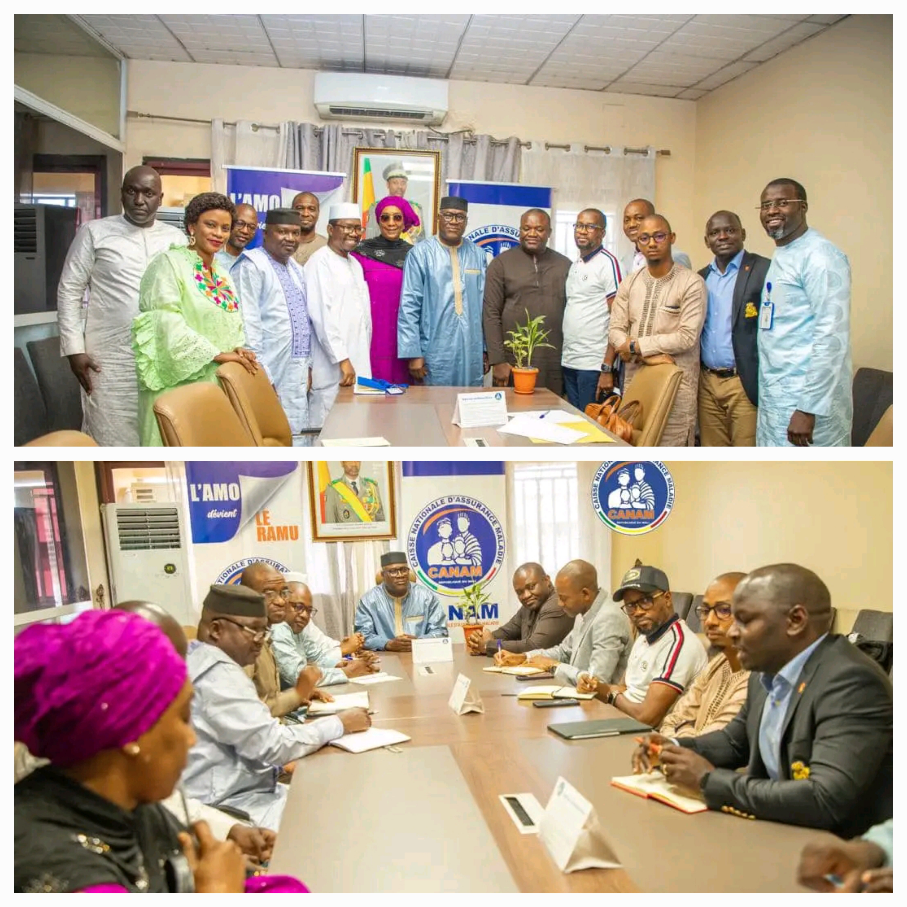 Coopération entre systèmes de sécurité sociale: Visite d'étude de la CNPS guinéenne à la CANAM pour préparer l'Assurance Maladie Obligatoire