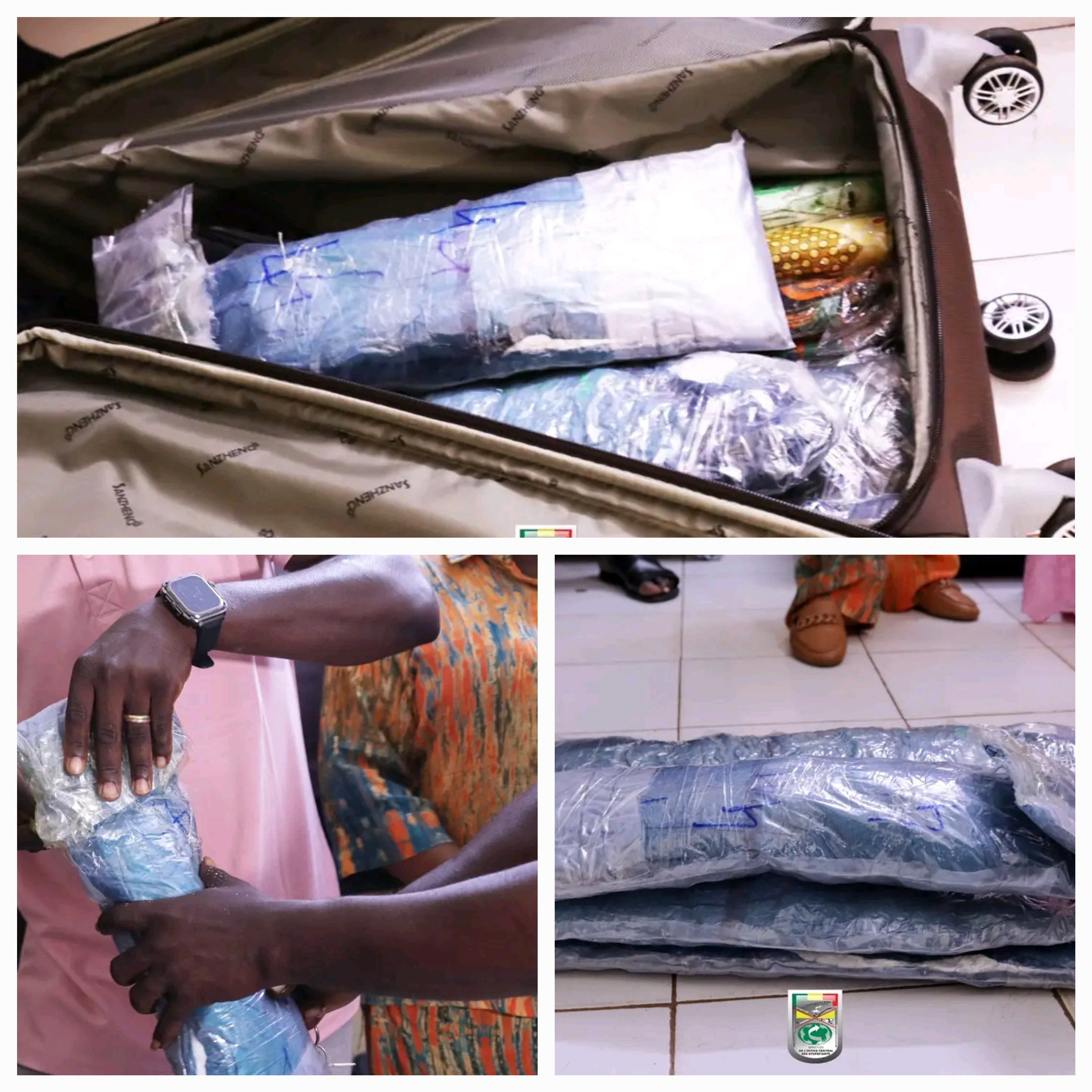 Lutte contre les stupéfiants : De la cocaïne saisie à l'Aéroport International Modibo Keita Sénou