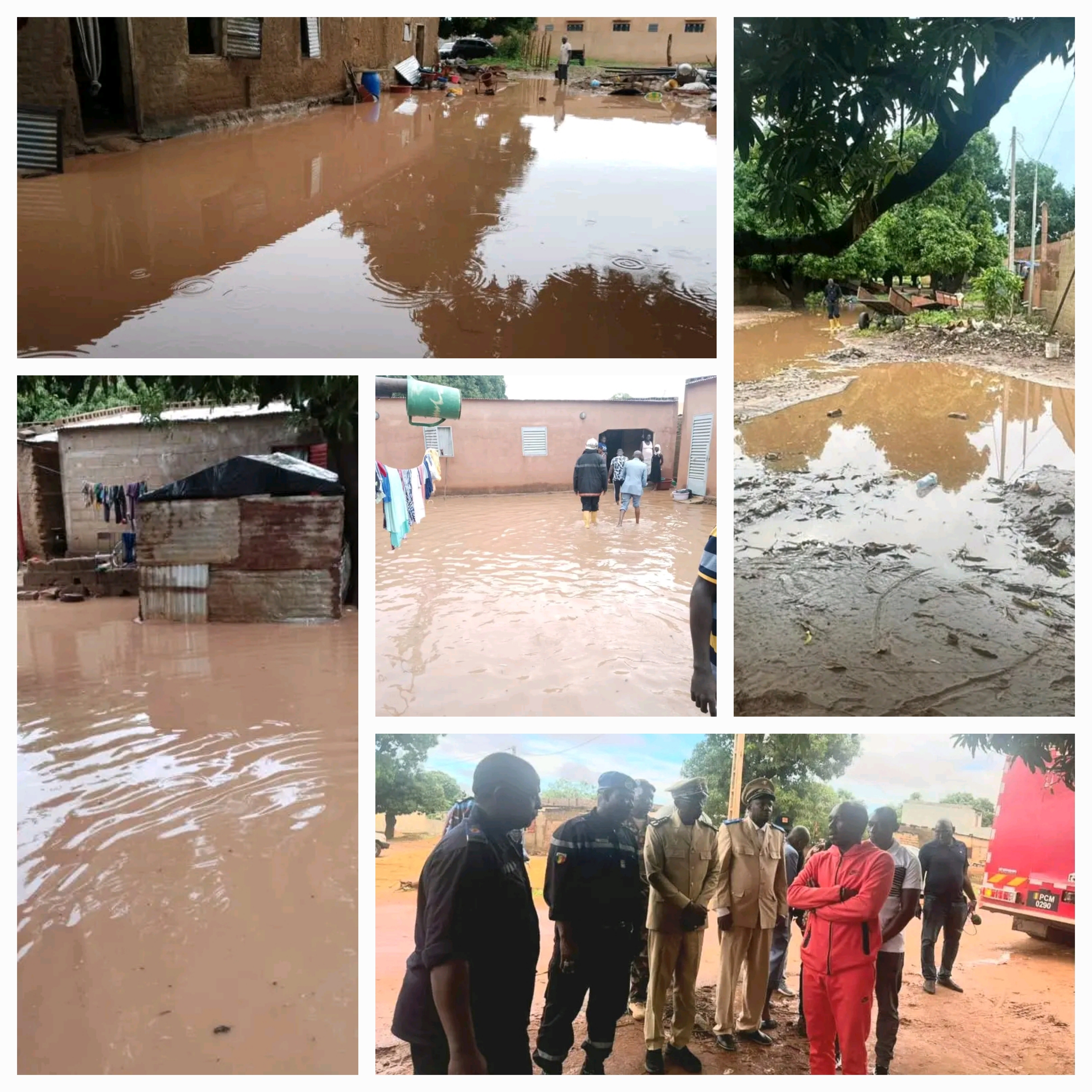 Mali : L'inondation rend une trentaine de familles sinistrées à Koulikoro.