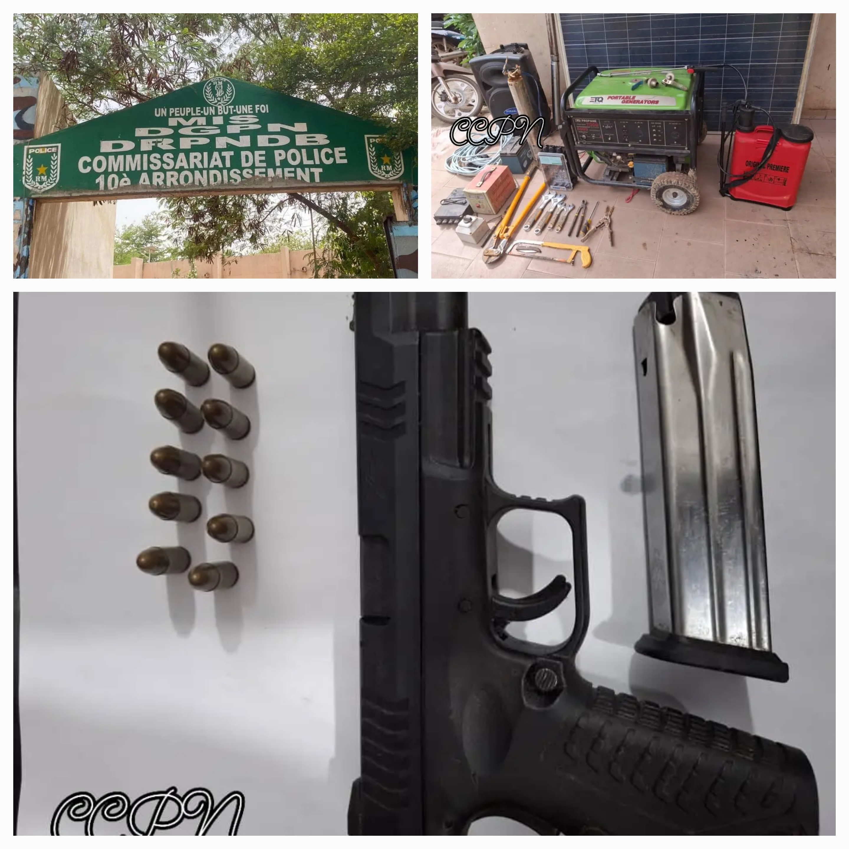 Bamako : Trois individus arrêtés par le Commissariat de Police de Niamakoro pour vol à main armée.