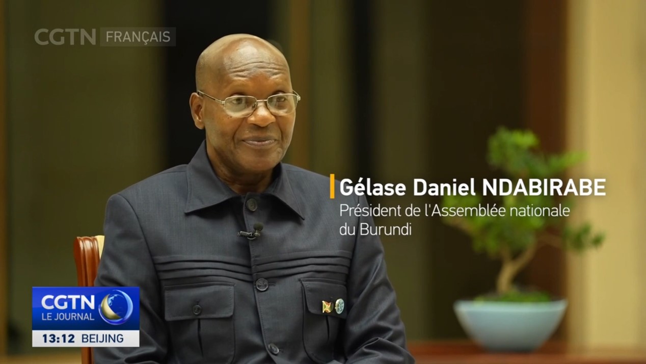 Président de l'Assemblée nationale du Burundi  la Chine et les pays africains partagent des racines sur un même arbre.