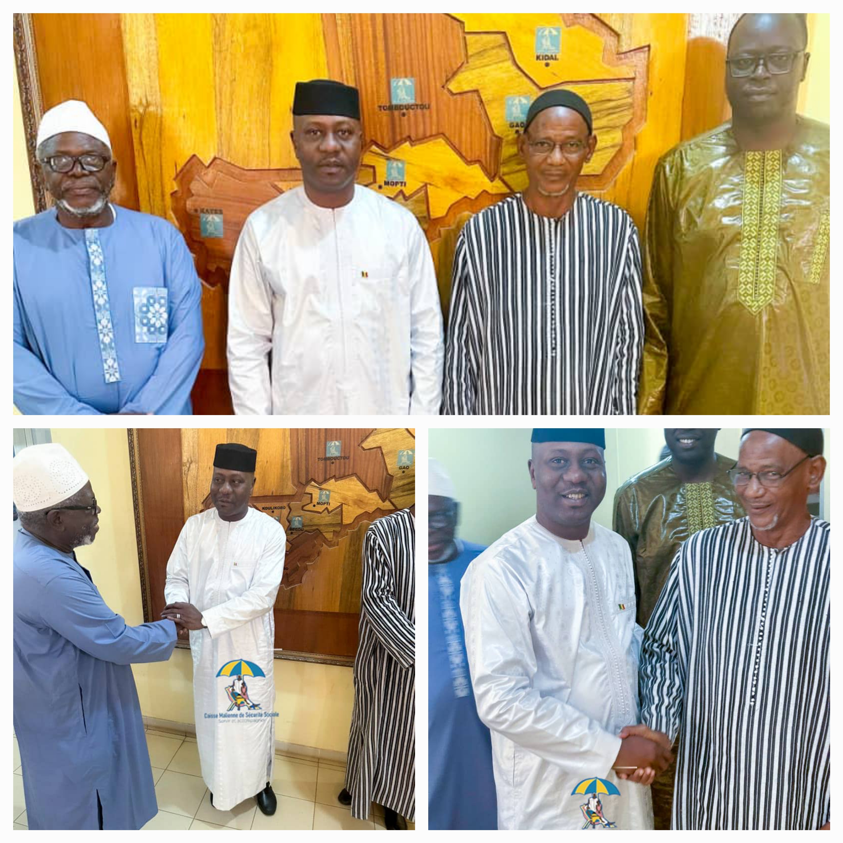 Dans le but d’un partenariat fécond, les membres du Conseil National des Personnes Agées à la CMSS.