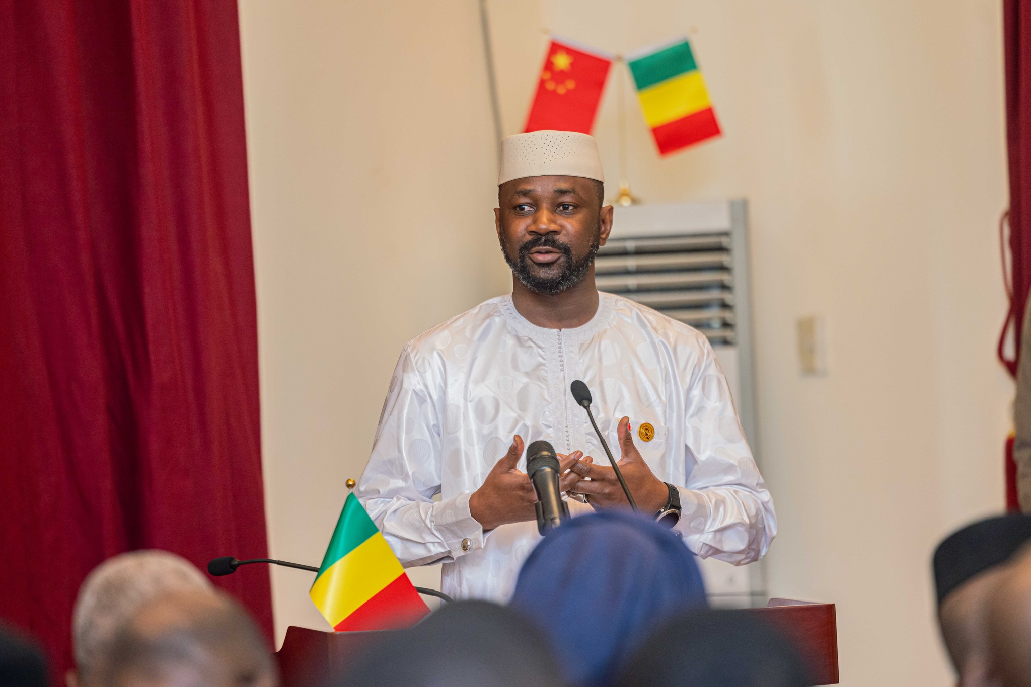 Le Président de la Transition face à ses compatriotes établis en Chine