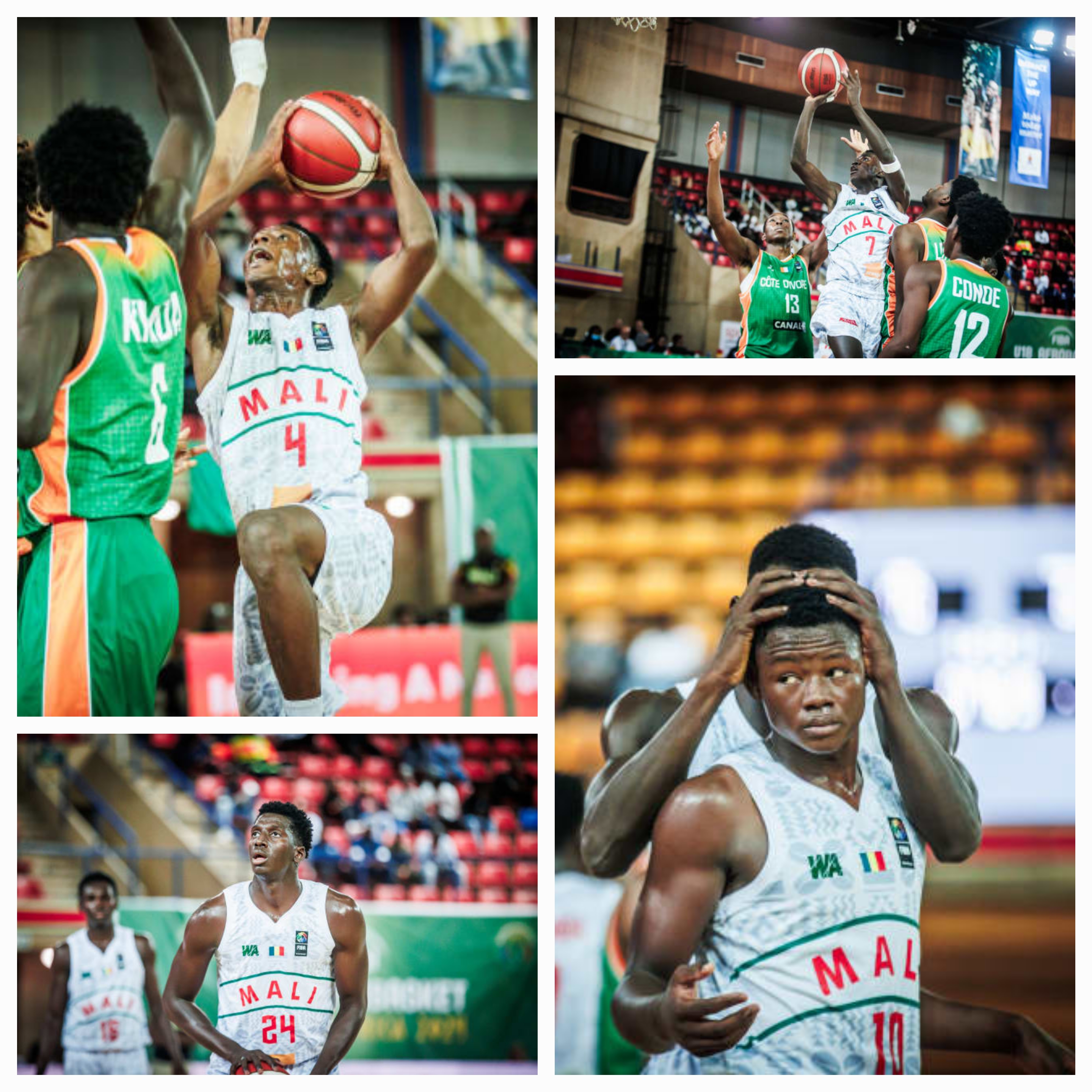 Afrobasket U-18 : Les Aiglons du Mali assurent face aux Éléphanteaux