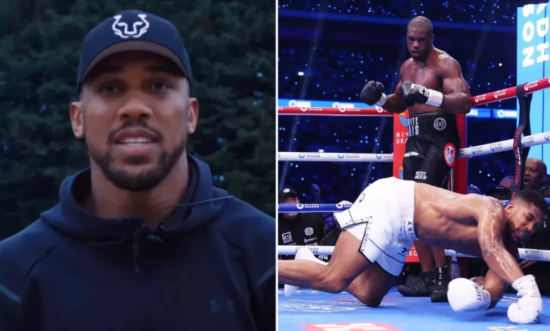 Anthony Joshua suspendu après un KO brutal de Daniel Dubois