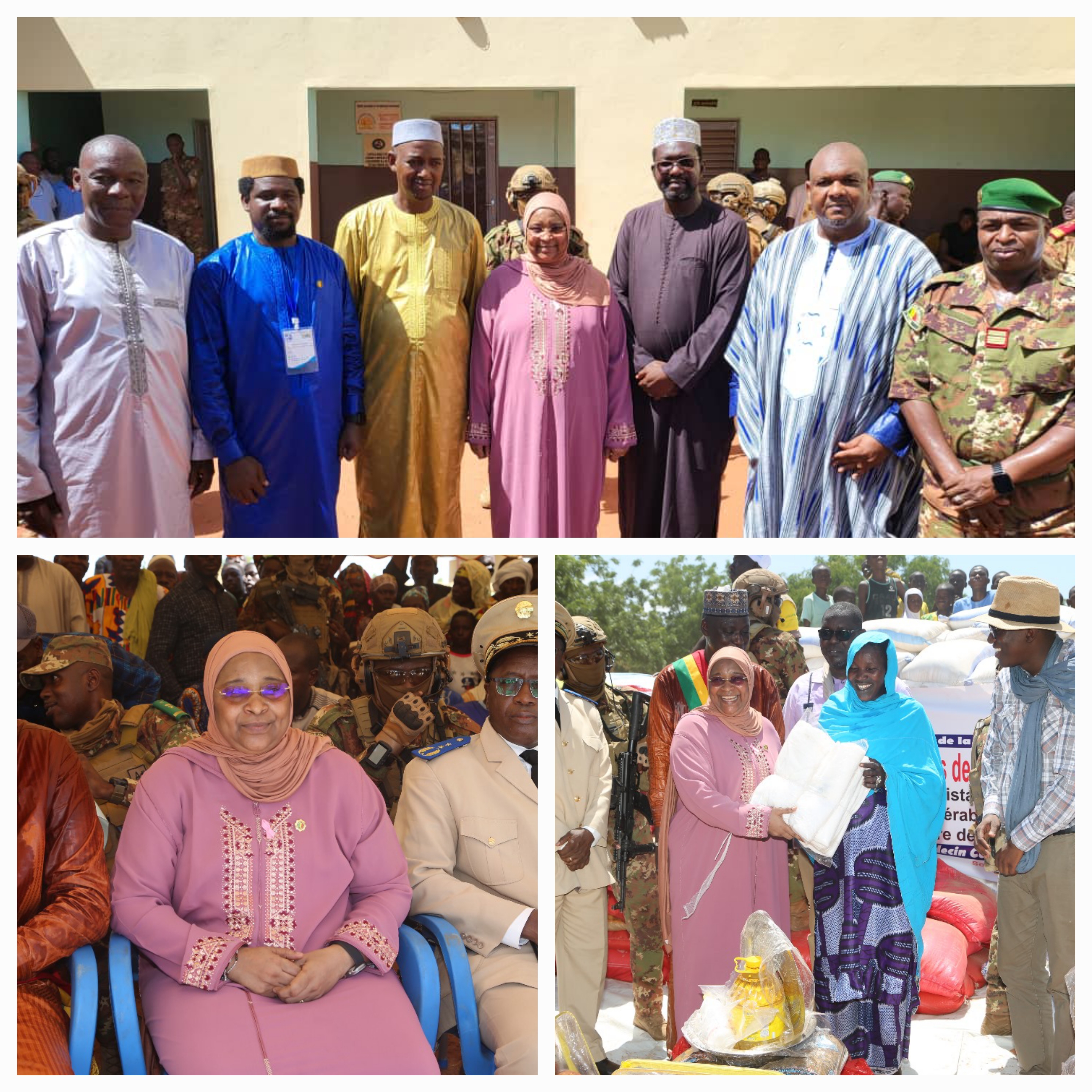 Mois de la Solidarité et de la Lutte contre l’Exclusion : Le ministre Assa Badiallo TOURE au chevet des sinistrés de Sofara.