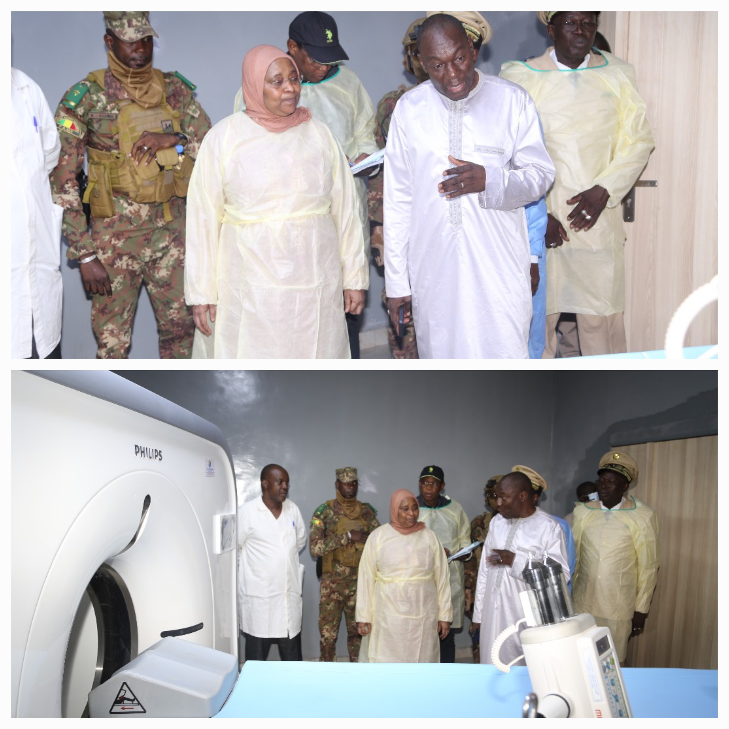 Mopti : Le Ministre Assa Badiallo TOURÉ visite l'hôpital Sominé DOLO et la garnison du camp de Sevaré.