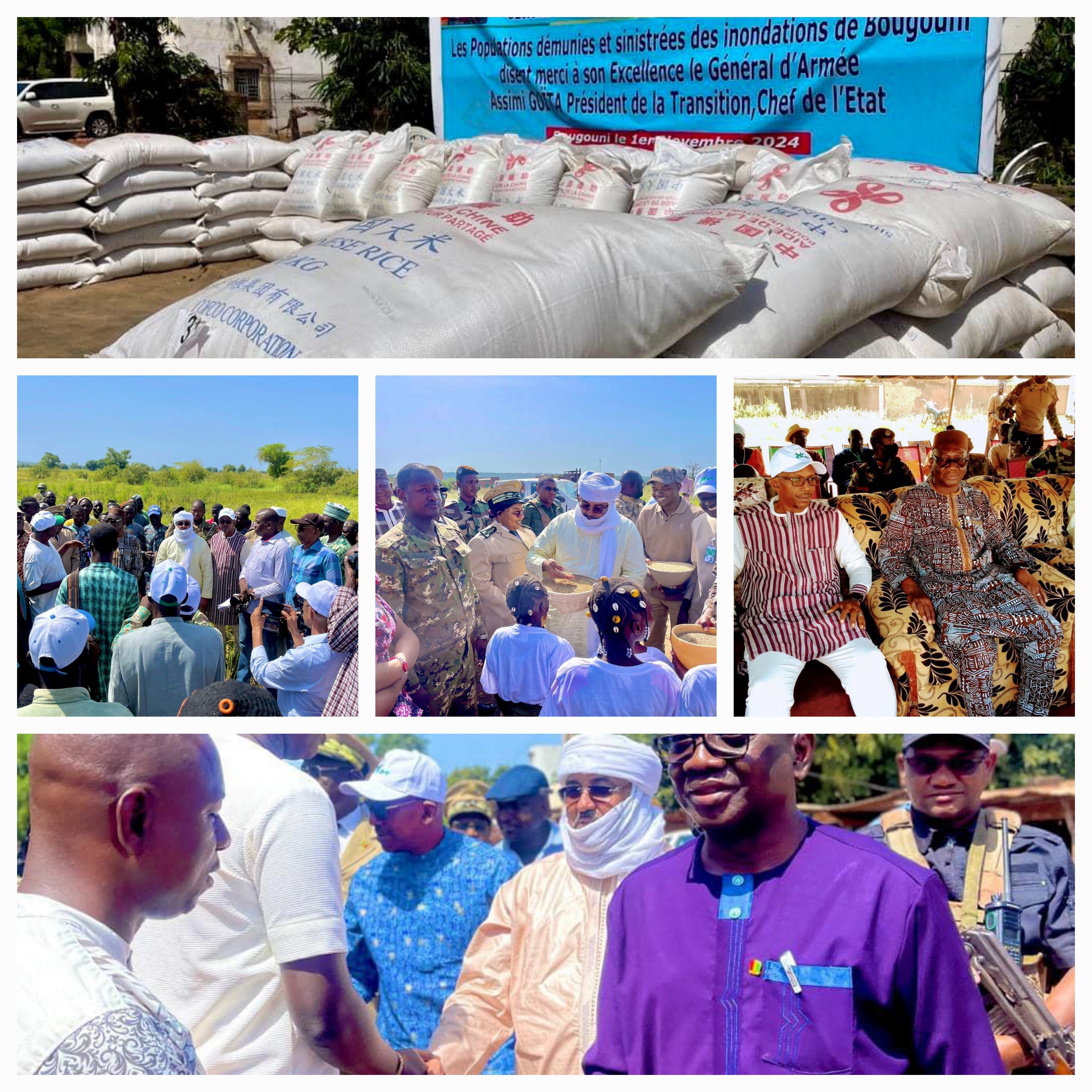 Soutien aux Populations Sinistrées par les Inondations dans la zone CMDT : Une Action Concrète pour Relever les Défis Agricoles