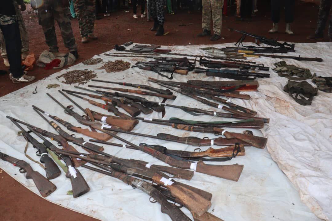 Centrafrique : 478 ex-combattants rebelles de la CPC restituent volontairement leurs armes et munitions