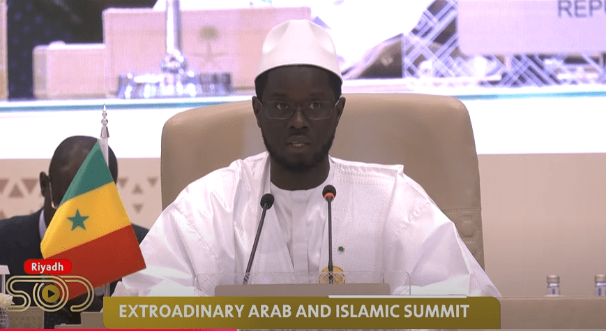 Paix en Palestine et au Liban: le président Faye appelle à l’action