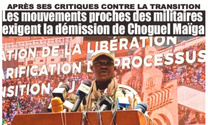 Après ses critiques contre la transition : Les mouvements proches des militaires exigent la démission de Choguel Maïga 