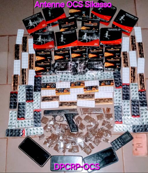 Lutte contre le trafic de stupéfiants : Trois suspects interpellés et d'importantes saisies de substances psychoactives dans la région de Sikasso