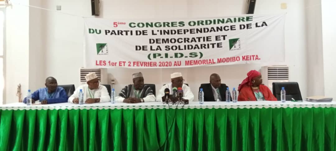 5ème congre ordinaire du PIDS : Le parti réaffirme son soutien au ministère de la justice dans sa lutte contre la corruption